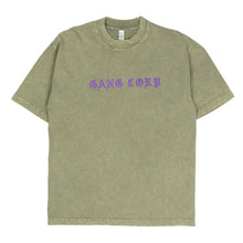 Load image into Gallery viewer, GangCorp "Old English" Matcha & Purple T-shirt