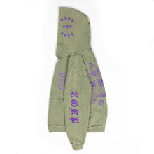 Load image into Gallery viewer, GangCorp "Global" Matcha & Purple Hoodie