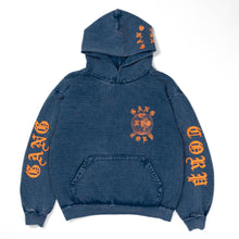 Load image into Gallery viewer, GangCorp "Global" Indigo Blue & Orange Hoodie