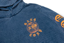 Load image into Gallery viewer, GangCorp "Global" Indigo Blue & Orange Hoodie