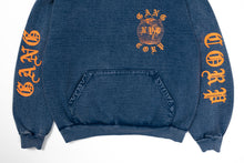 Load image into Gallery viewer, GangCorp "Global" Indigo Blue & Orange Hoodie