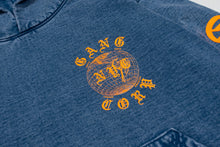 Load image into Gallery viewer, GangCorp "Global" Indigo Blue & Orange Hoodie