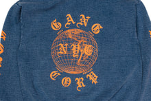 Load image into Gallery viewer, GangCorp "Global" Indigo Blue & Orange Hoodie