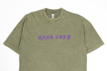 Load image into Gallery viewer, GangCorp "Old English" Matcha & Purple T-shirt