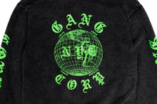 Load image into Gallery viewer, GangCorp "Global" Carbon Black & Green Hoodie