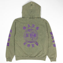 Load image into Gallery viewer, GangCorp "Global" Matcha & Purple Hoodie