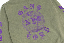 Load image into Gallery viewer, GangCorp "Global" Matcha & Purple Hoodie