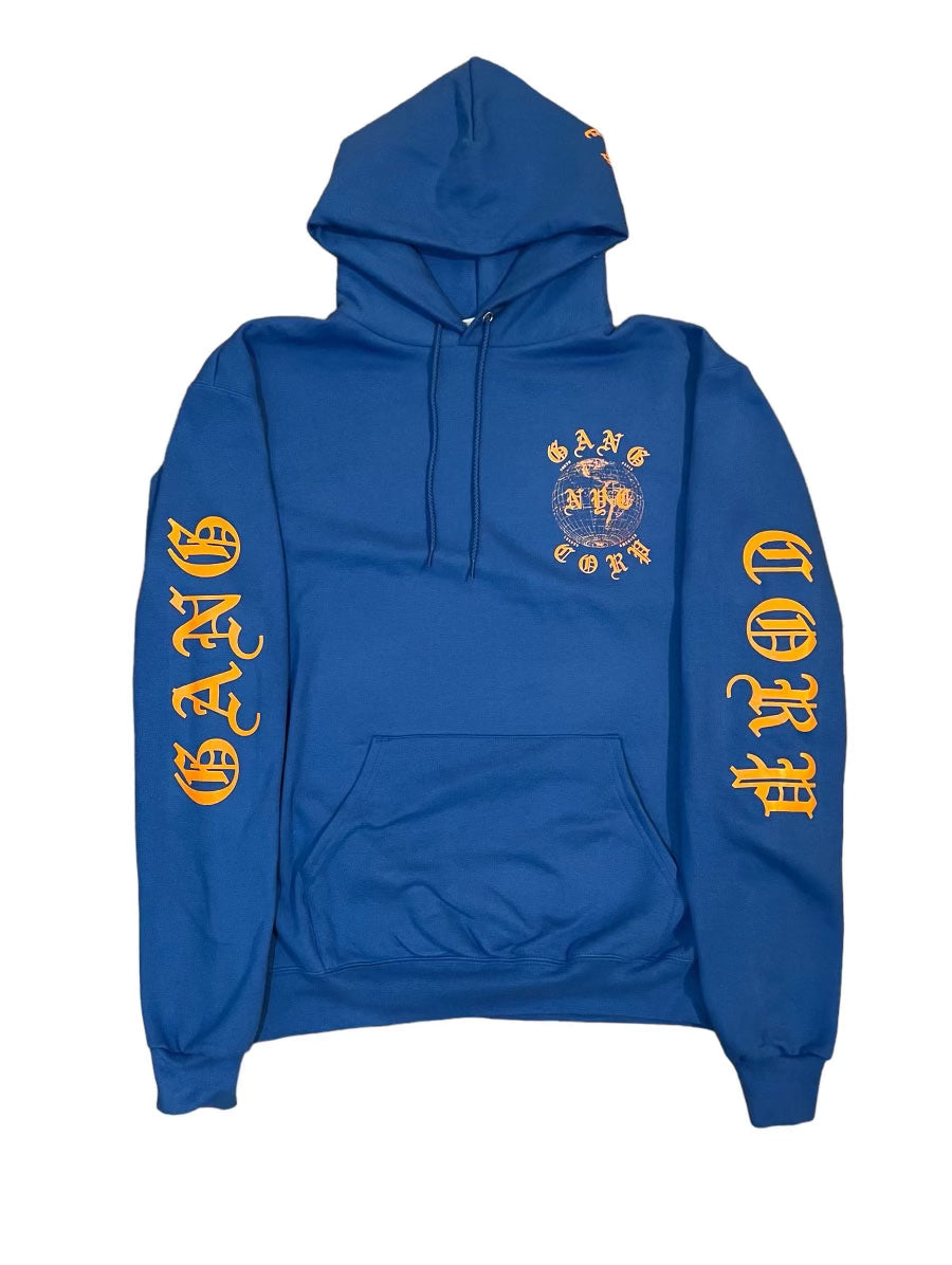Royal blue sale and orange hoodie