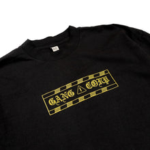 Load image into Gallery viewer, GangCorp "Caution Tape" T-Shirt Black &amp; Yellow
