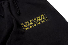 Load image into Gallery viewer, GangCorp "Caution Tape" Sweatpants Black &amp; Yellow
