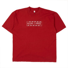 Load image into Gallery viewer, GangCorp "Caution Tape" T-Shirt Red &amp; White
