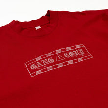 Load image into Gallery viewer, GangCorp "Caution Tape" T-Shirt Red &amp; White
