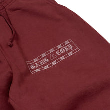 Load image into Gallery viewer, GangCorp "Caution Tape" Sweatpants Red &amp; White
