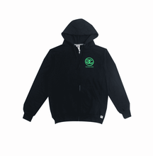 Load image into Gallery viewer, GangCorp &quot;GC&quot; Black &amp; Neon Green Hoodie
