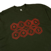 Load image into Gallery viewer, GangCorp &quot;G-Hive&quot; T-Shirt Ivy &amp; Red
