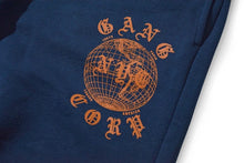 Load image into Gallery viewer, GangCorp &quot;Global&quot; Navy Blue Sweatpants
