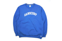 Load image into Gallery viewer, GangCorp &quot;Collegiate&quot; Collegiate Blue &amp; White Crewneck
