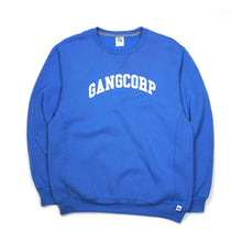 Load image into Gallery viewer, GangCorp &quot;Collegiate&quot; Collegiate Blue &amp; White Crewneck
