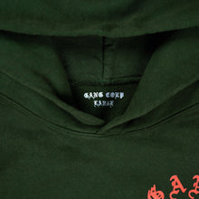 Load image into Gallery viewer, GangCorp &quot;Global&quot; Ivy Green &amp; Red Hoodie
