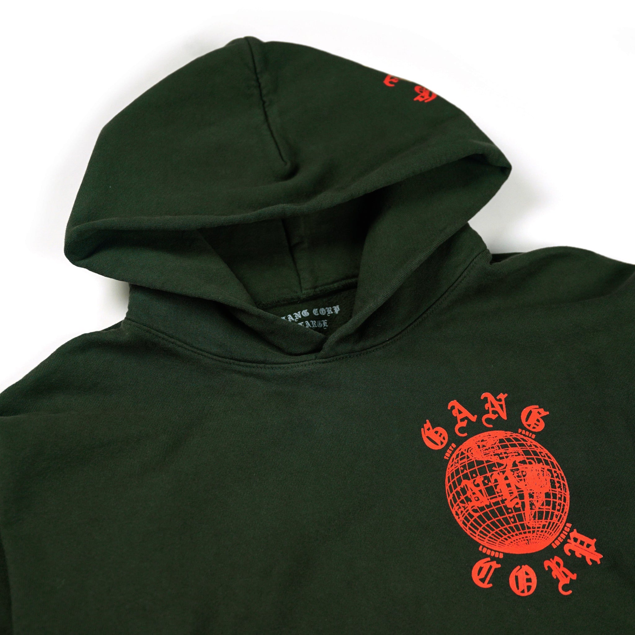 GangCorp Global Ivy Green u0026 Red Hoodie