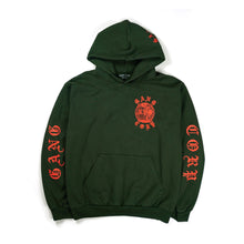 Load image into Gallery viewer, GangCorp &quot;Global&quot; Ivy Green &amp; Red Hoodie

