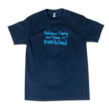 Load image into Gallery viewer, GangCorp &quot;Prohibited&quot;  Navy Blue T-shirt

