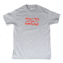 Load image into Gallery viewer, GangCorp &quot;Prohibited&quot; Grey T-shirt
